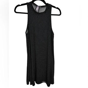 So pretty and soft flowy black and white polka dot dress in like new condition​